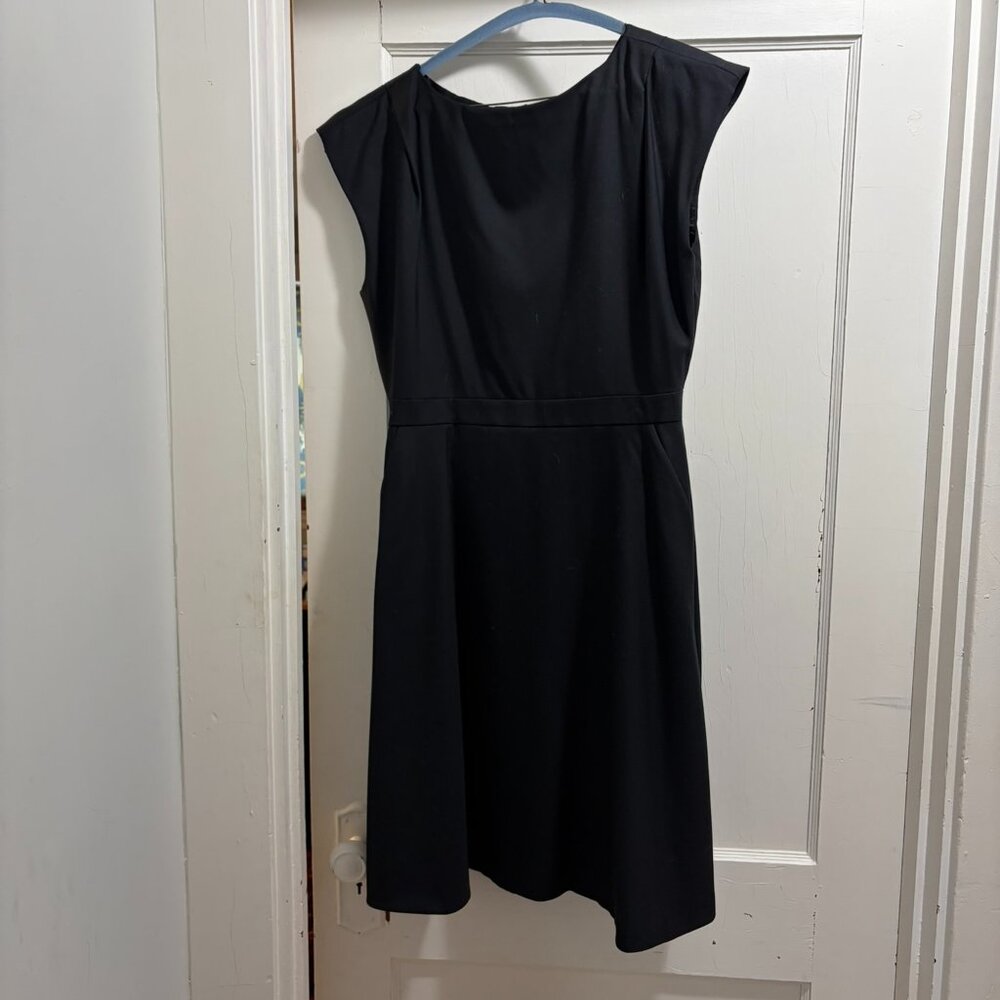Black Wool J Crew Suiting Dress